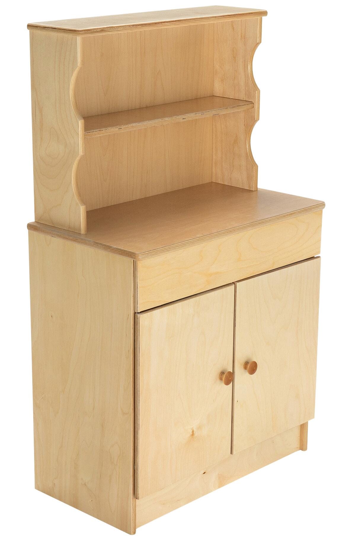 KSC トカレフ HW Childcraft Traditional Play Kitchen Hutch, Wooden, 24 x 13-3/8 x
